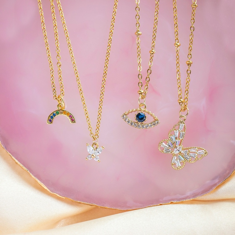 Almond Evil Eye Necklace